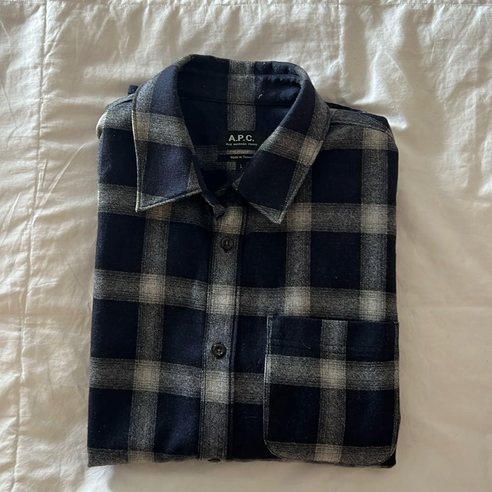 A.P.C men’s wool flannel